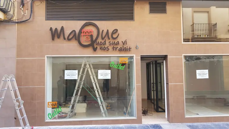 Trabajo de letras corpóreas realizado por Rótulos Pixeles, proyecto 16